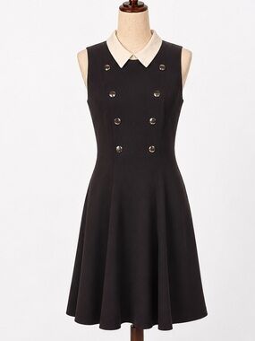 Tommy Hilfiger military marching band style navy blue dress- nautical. size 10